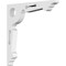 Ekena Millwork Cena Architectural Grade PVC Bracket, 5/8"W X 6"D X 6"H BKTP01X06X06CE - alternate 1